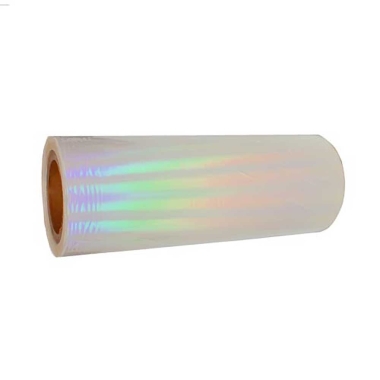 Film in Polipropilene 40my Hologram Rainbow - Trasp. - (Ø 77mm) - 320mm x 200M